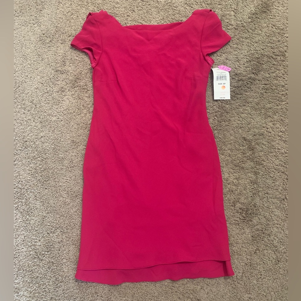 NWT S.L. Fashions Fushia Dress 8P
